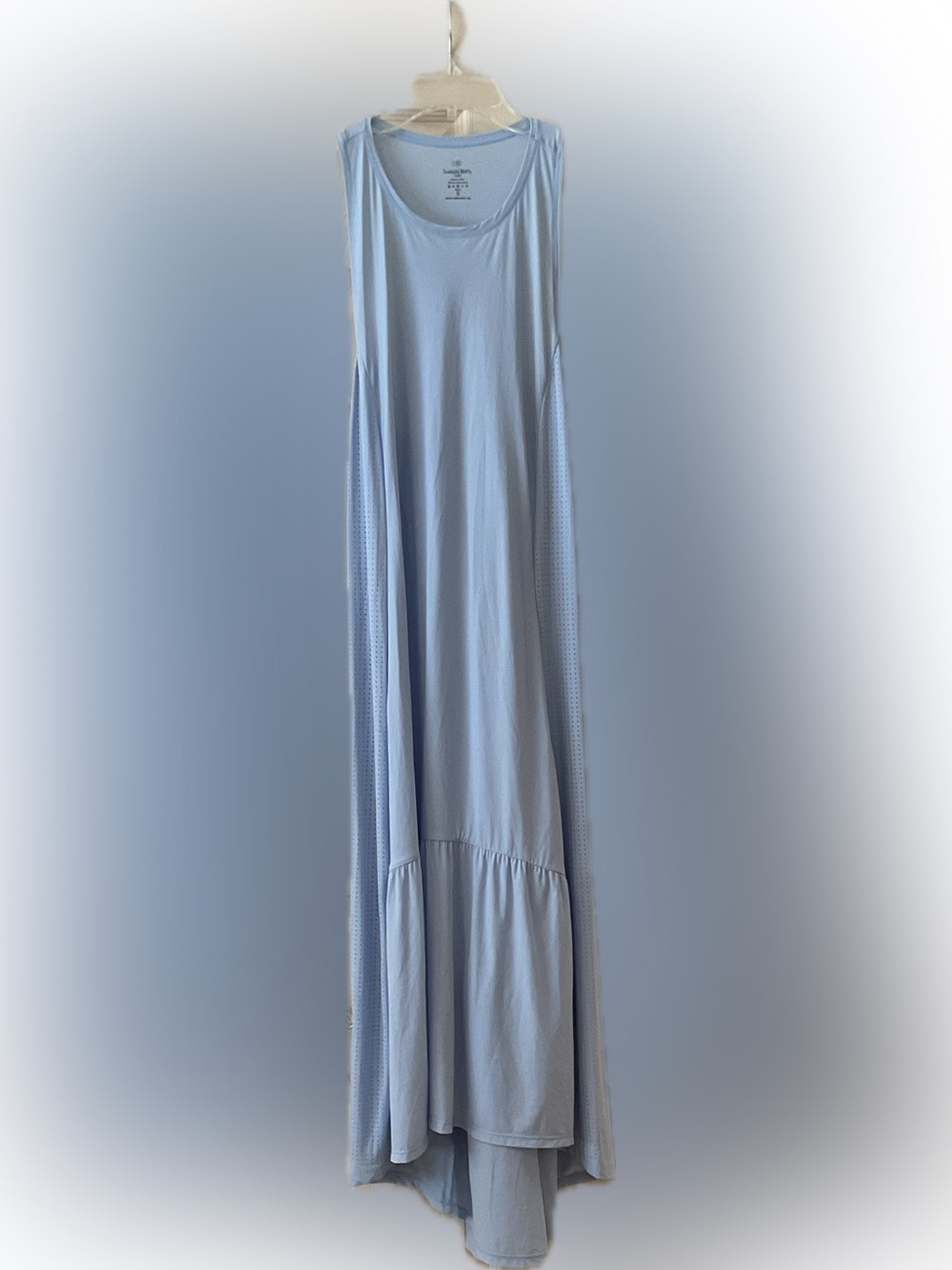 Sweaty Betty Pale Blue High-Low Sleeveless Midi Dress Size Small